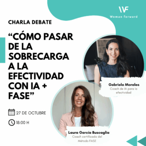 Charla sobre productividad con IA y Método FASE – Fundación Woman Forward
